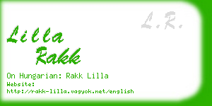 lilla rakk business card